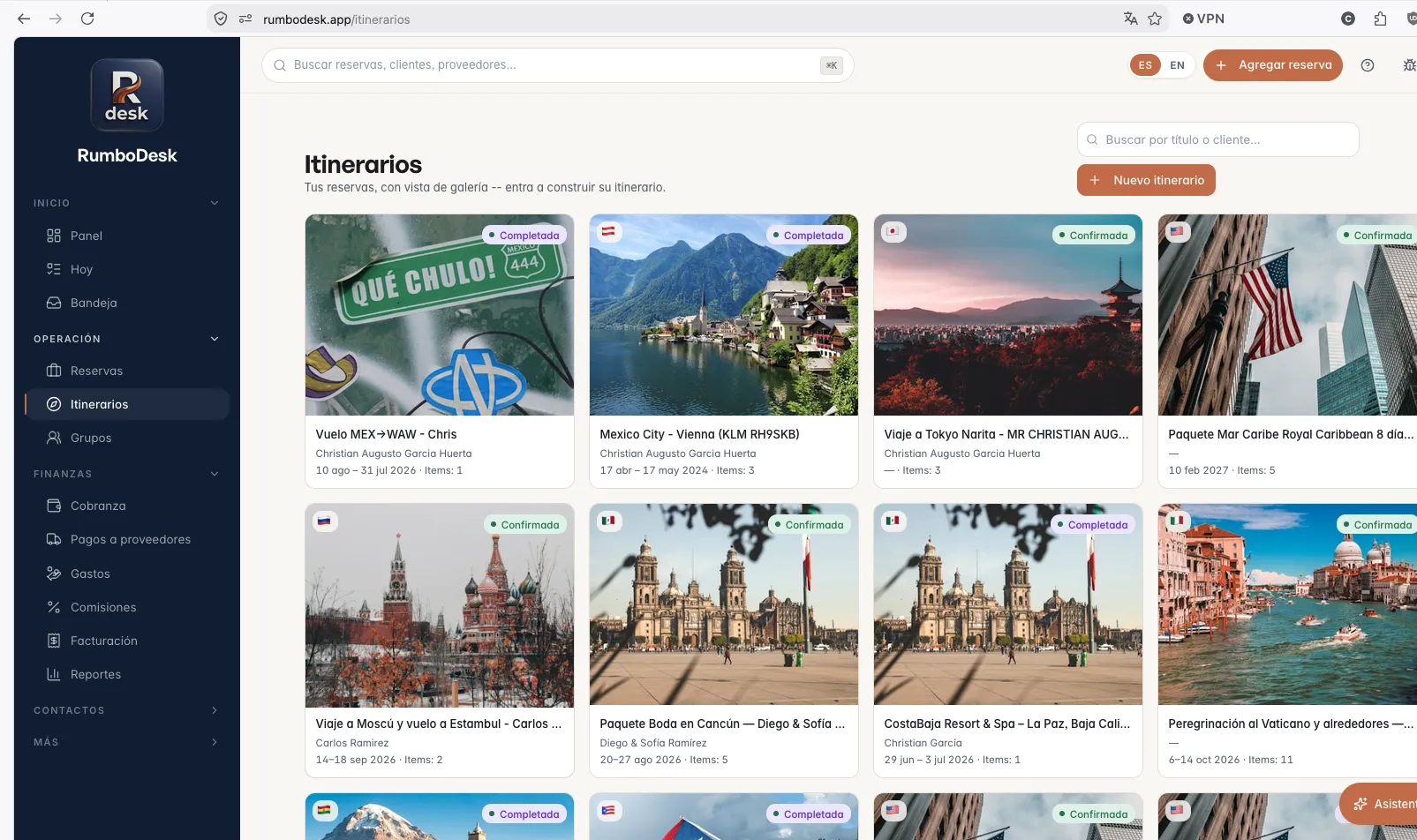 Itinerarios